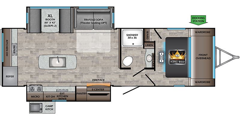 2023 CROSSROADS SUNSET TRAIL 285CK, , floor-plans-day image number 0